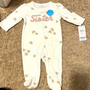 Carters footed pajamas 0-3 mo